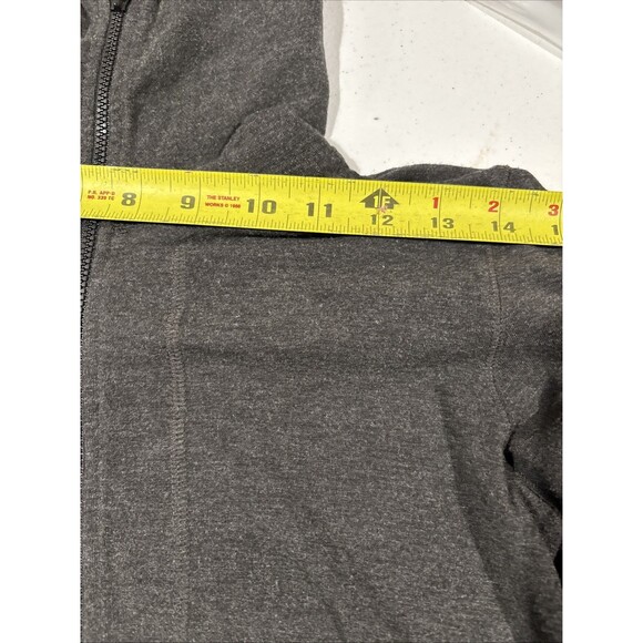 Eileen Fisher Womens Petite Mock Neck Full Zip Stretch Sweatshirt Gray see pics - Picture 13 of 16
